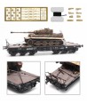 ARTITEC H0 387.350 – Set Catene elastiche, ganci e zeppe per carico carri armati – 1:87