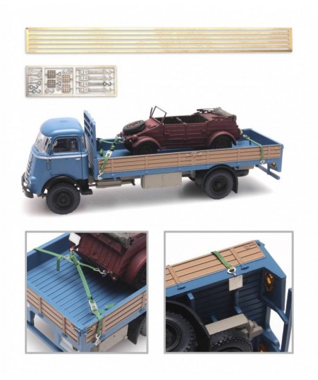 ARTITEC H0 387.351 – Set Cinghie, ganci e zeppe per carico – 1:87
