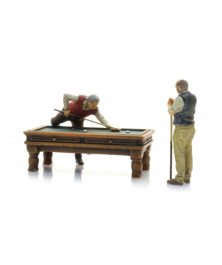 ARTITEC 387.693 - Tavolo da biliardo con figure, resina - 1:87