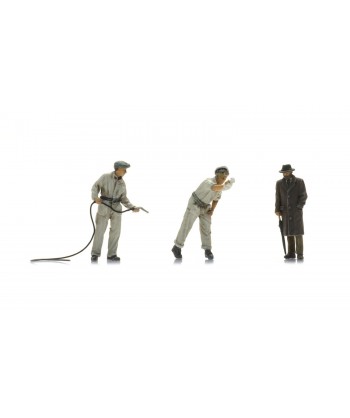ARTITEC 5870140 - Alla stazione di servizio, 3 personaggi, resina - 1:87