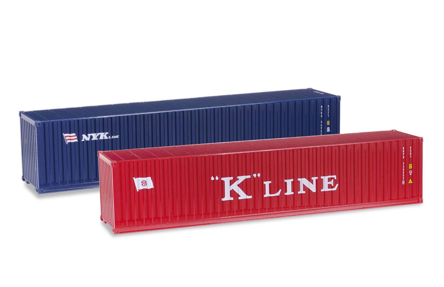 HERPA 076449-003 Set di 2 container da 40 piedi "K-Line / NYK" - 1:87