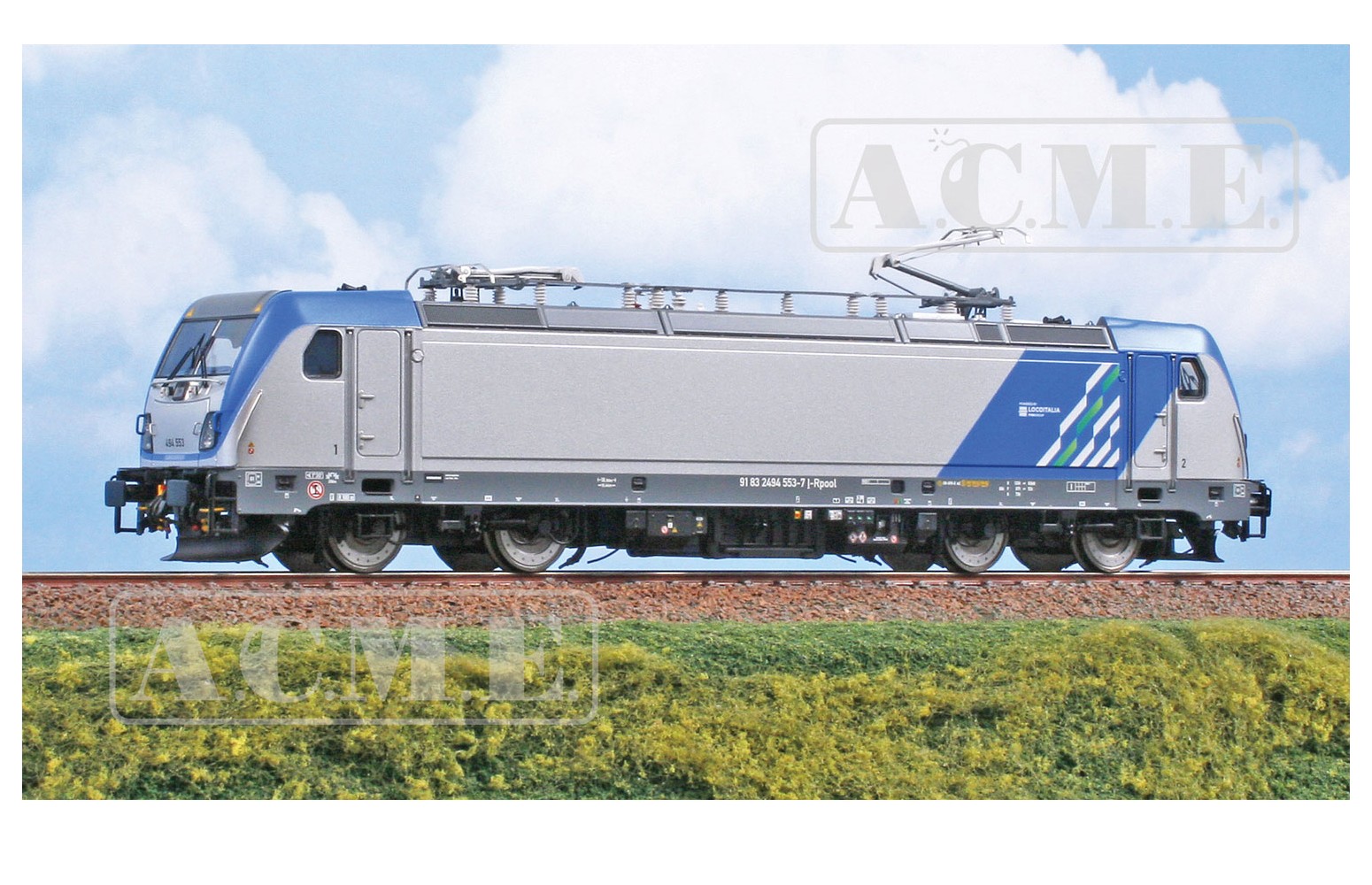 ACME H0 60748 Locomotiva TRAXX 494 553 livrea “Locoitalia”. Ep VI