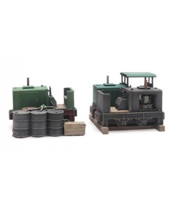 ARTITEC 487.801.59 – Carico: 3 Locomotive Windhoff scartamento ridotto – Resina H0