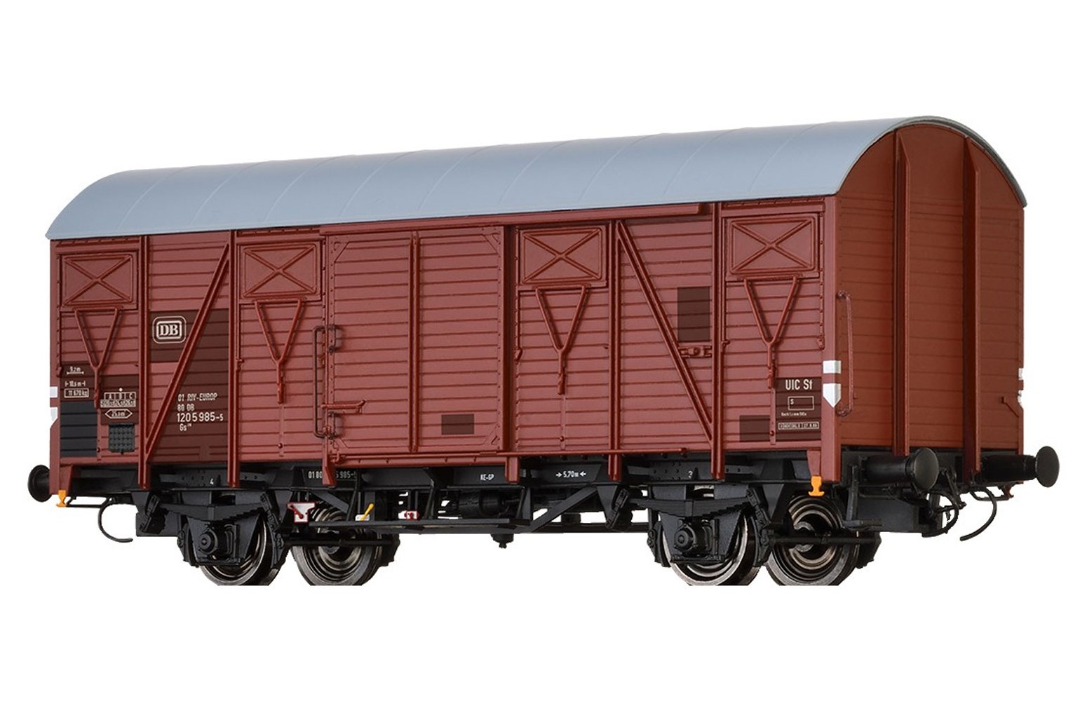 BRAWA H0 50140 - Carro merci coperto GS210 DB Ep. IV