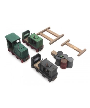 ARTITEC 487.801.59 – Carico: 3 Locomotive Windhoff scartamento ridotto – Resina H0