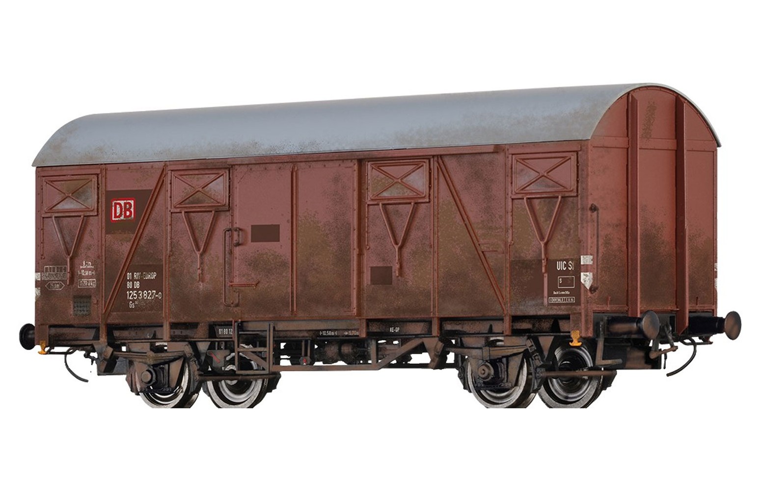 BRAWA H0 51374 Carro merci coperto Gs 212 della DB AG, Ep. V, patinato