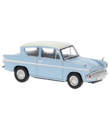 BREKINA 19330 - Ford Anglia, azzurro/bianco, 1959, 1:87