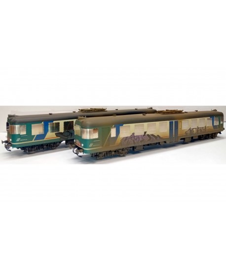 VITRAINS H0 1148 FS set due automotrici Aln 668.1529 + Aln 668.1514 ''Demolende'' - non motorizzate