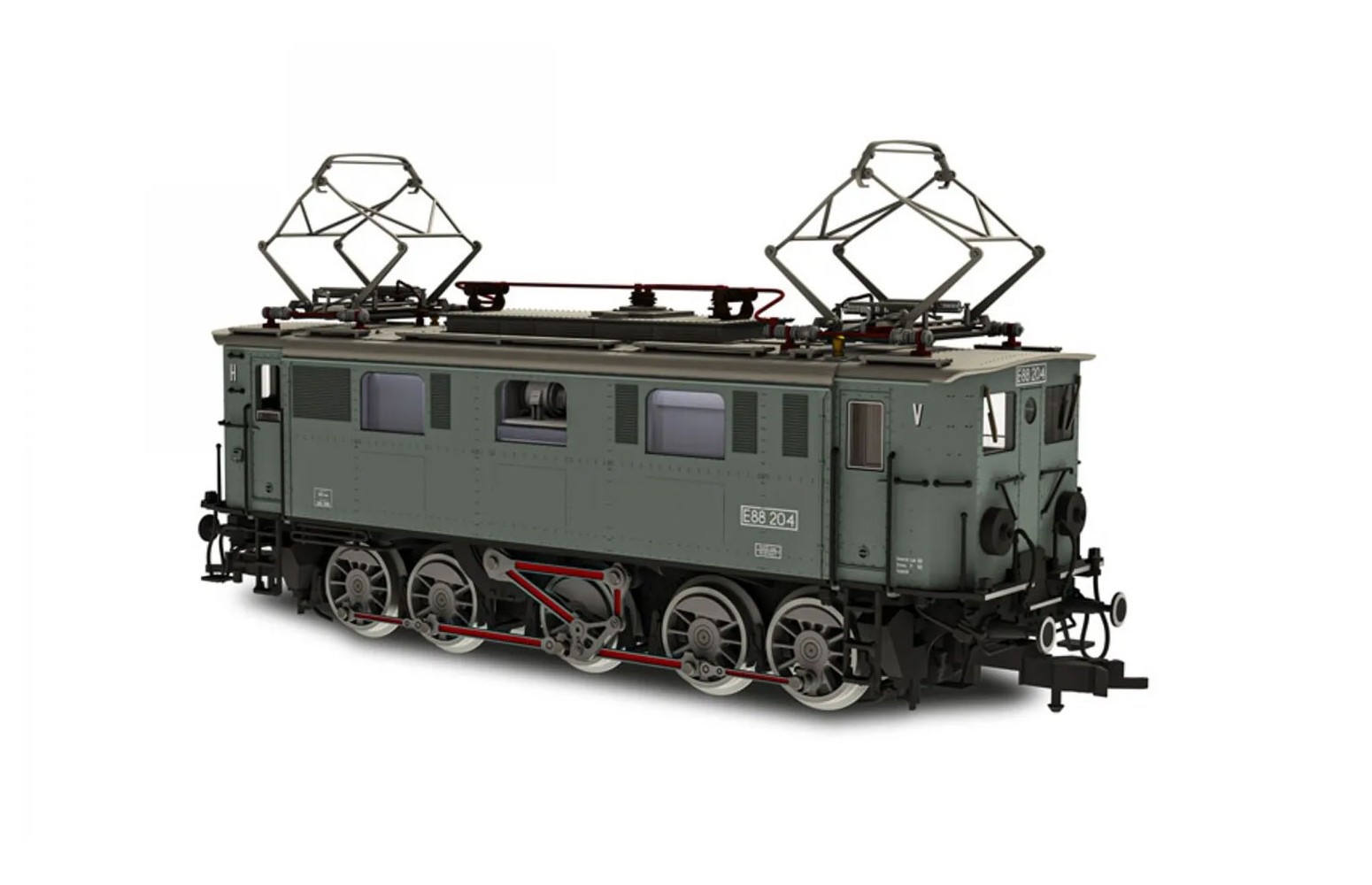 JAGERNDORFER H0 22600 Locomotiva elettrica E88 204 DRG, ep. II, Logo Aquila