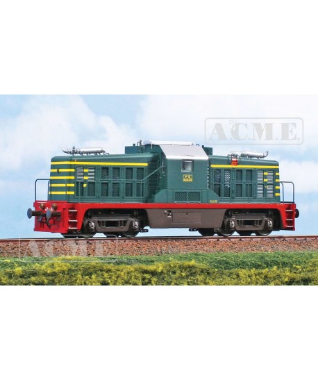 Acme 60255 Locomotiva Diesel elettrica da manovra pesante Ne120 033 con quattro marmitte FS Ep. III