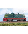 Acme 60255 Locomotiva Diesel elettrica da manovra pesante Ne120 033 con quattro marmitte FS Ep. III