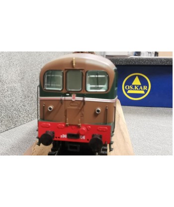 OS.KAR. H0 1002 Locomotiva FS D 341 1041, verde/isabella, dep. Bari (seconda mano)