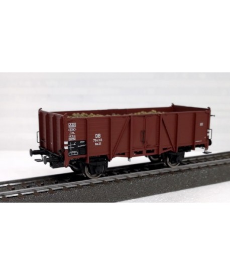 BRAWA H0 48436 – Carro aperto Om21 con carico barbabietole – DB Ep. III