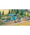 VOLLMER H0 3643 – Fabbricato con giardino in kit