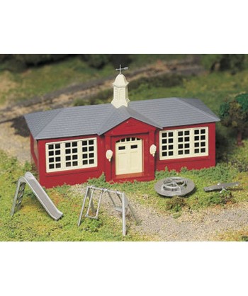 BACHMANN Plasticville 45611 Scala 0 – Scuola in kit di montaggio