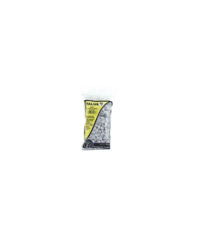 WOODLAND SCENICS C1281 – DETRITI DI ROCCIA EXTRA GROSSI, COLORE GRIGIO