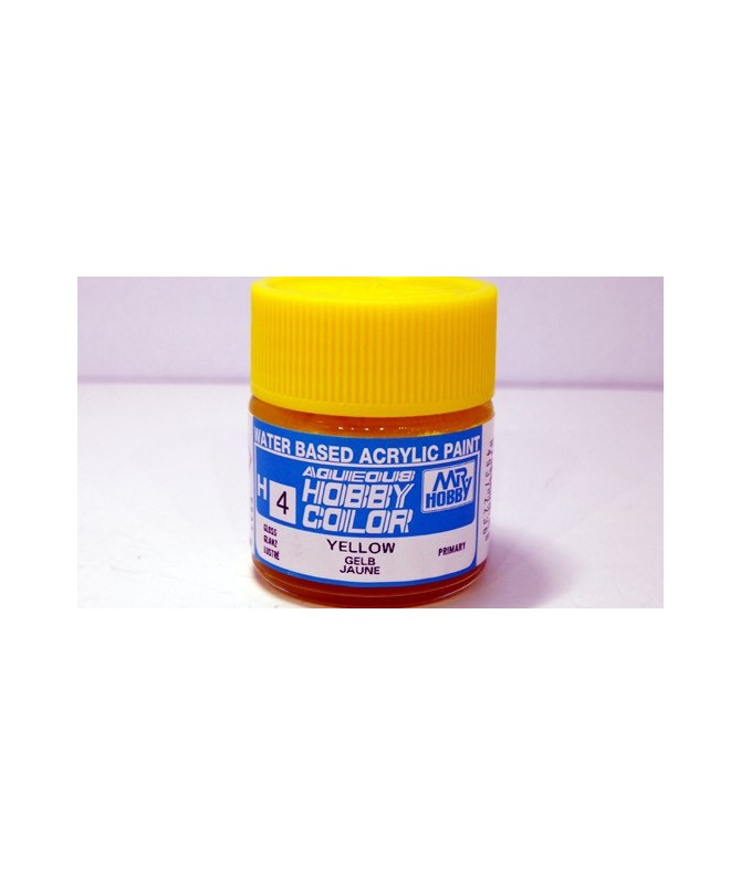 Mr. HOBBY H004 – Vernice acrilica base d’acqua: Giallo – 10 ml.