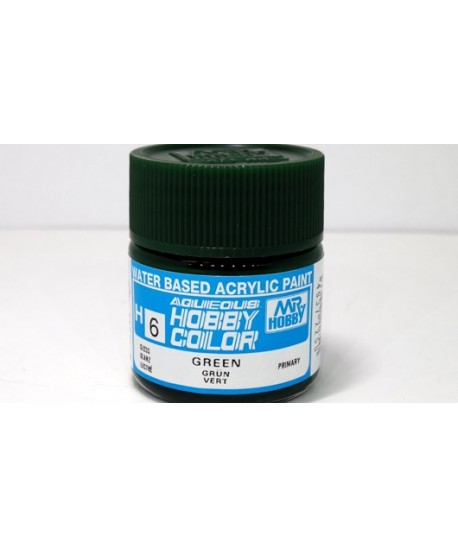 Mr. HOBBY H006 – Vernice acrilica base d’acqua: Verde – 10 ml.