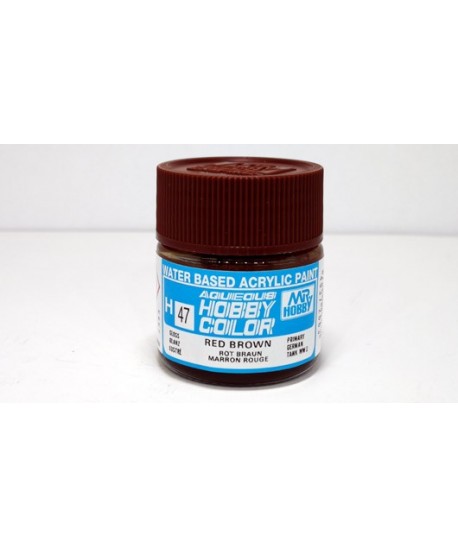 Mr. HOBBY H047 – Vernice acrilica base d’acqua: Marrone rossiccio – 10 ml.