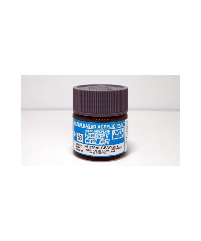Mr. HOBBY H053 – Vernice acrilica base d’acqua: Grigio neutro – 10 ml.