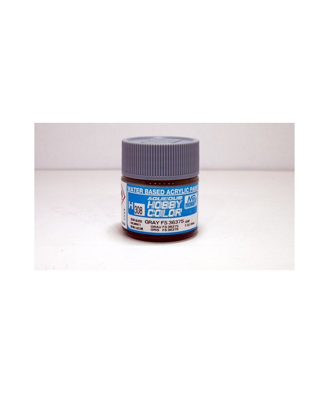 Mr. HOBBY H308 – Vernice acrilica base d’acqua: Grigio FS36375 – 10 ml.