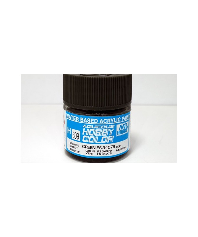 Mr. HOBBY H309 – Vernice acrilica base d’acqua: Verde FS34079 – 10 ml.