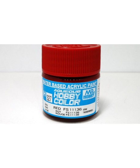 Mr. HOBBY H327 – Vernice acrilica base d’acqua: Rosso FS11136 – 10 ml.