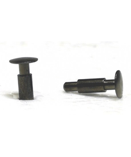Respingente arrotondato in metallo lunghezza 9 mm. (1 pezzo) – H0
