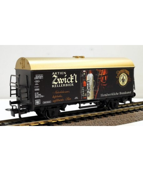 MARKLIN H0 44212 – Carro trasporto birra “Zwick’l Kellerbier” – DB *usato* AC