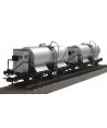 BLACKSTAR H0 BS00072 – Set 2 cisterne con garitta trasporto nafta e benzina – FS Ep. II