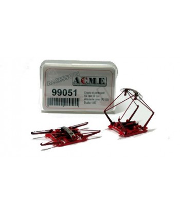 ACME H0 99051 – Coppia di pantografi tipo FS 52 con strisciante curvo