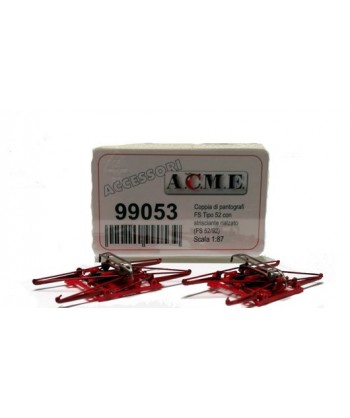 ACME H0 99053 – Coppia di pantografi tipo FS 52/92 con strisciante rialzato