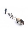 ARTITEC H0 387.392 – Cavallo con aratro e contadino, resina 1:87