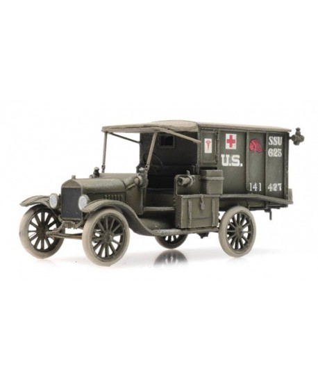 ARTITEC 6870308 – U.S. T-FORD Ambulanza, resina H0