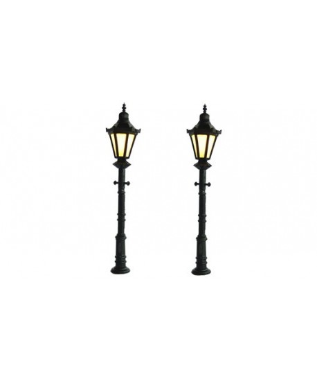 MABAR TREN H0 60170 – Set 2 lampioni classici, LED 12/16V
