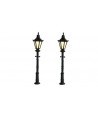 MABAR TREN H0 60170 – Set 2 lampioni classici, LED 12/16V
