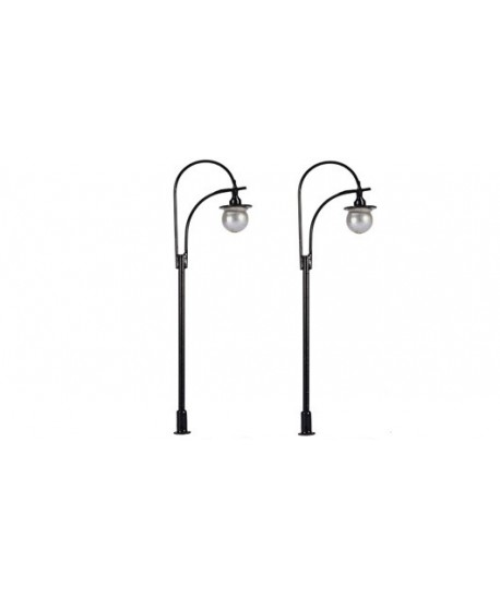 MABAR TREN H0 60173 – Set 2 lampioni stradali, LED 12/16V