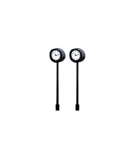 MABAR TREN H0 60188 – Set 2 orologi a palo, LED 12/16V