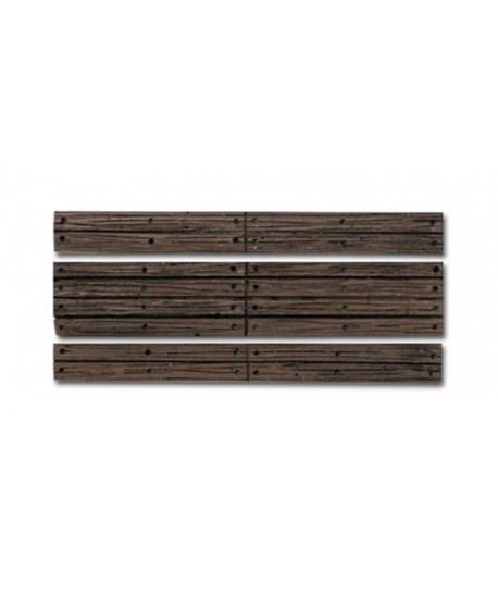 WOODLAND SCENICS C1147 – Passaggio livello in legno senza barriere – H0
