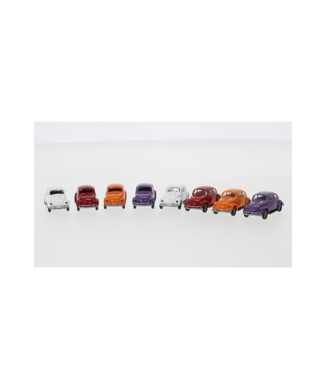 BREKINA 90457 – Set n. 8 Volkswagen Maggiolino (4 colori) – 1:87