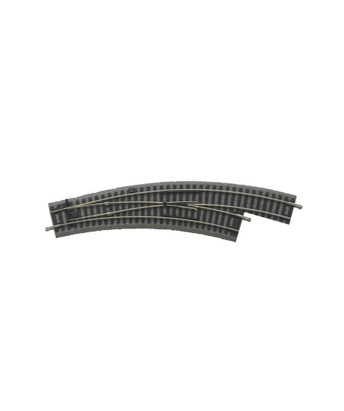 PIKO A-Gleis H0 55423 – Scambio manuale in curva destro BWR R2/R3, con massicciata