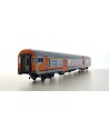 VITRAINS H0 3229 – Carrozza 2′ Cl. Pilota Passante TE MDVC – Livrea origine Logo inclinato, illuminata – FS Ep. IV