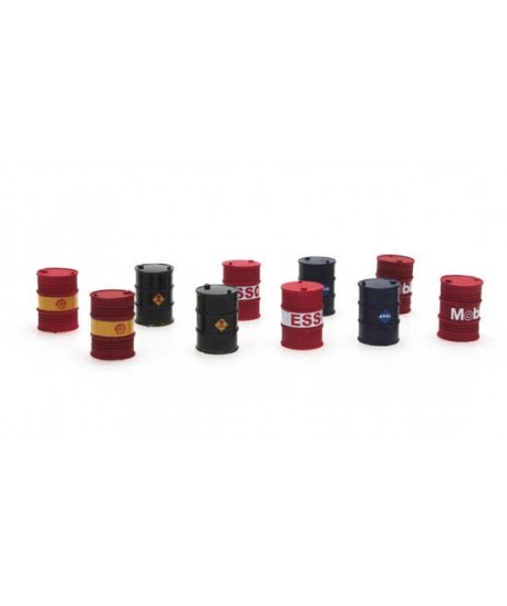 ARTITEC 387.221 – 10 Botti lubrificanti con marchi – resina 1:87
