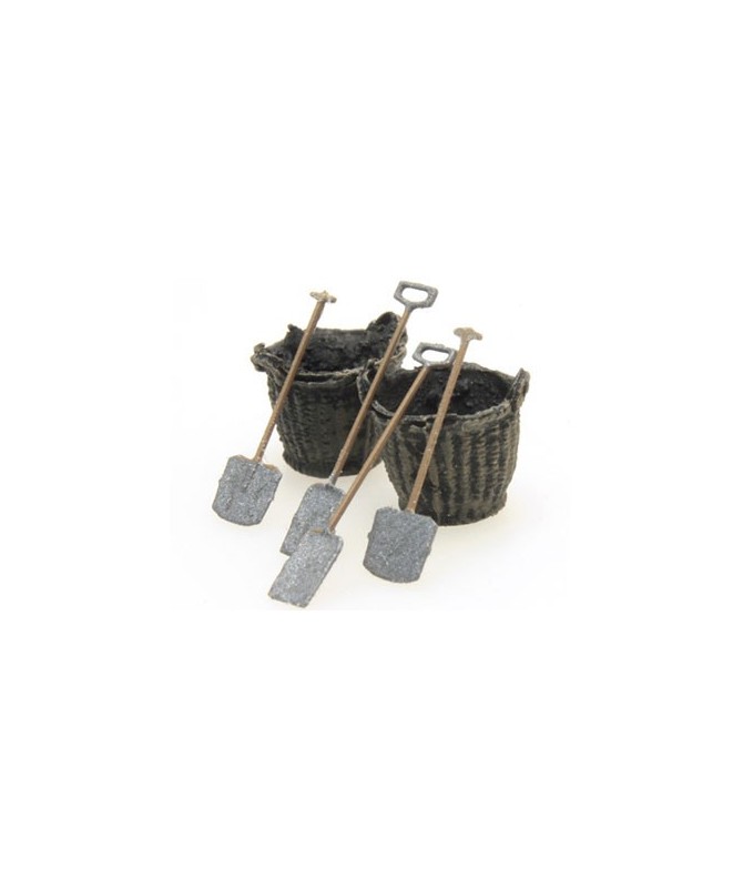 ARTITEC H0 387.277 – CESTI PER CARBONE E PALE – RESINA 1:87
