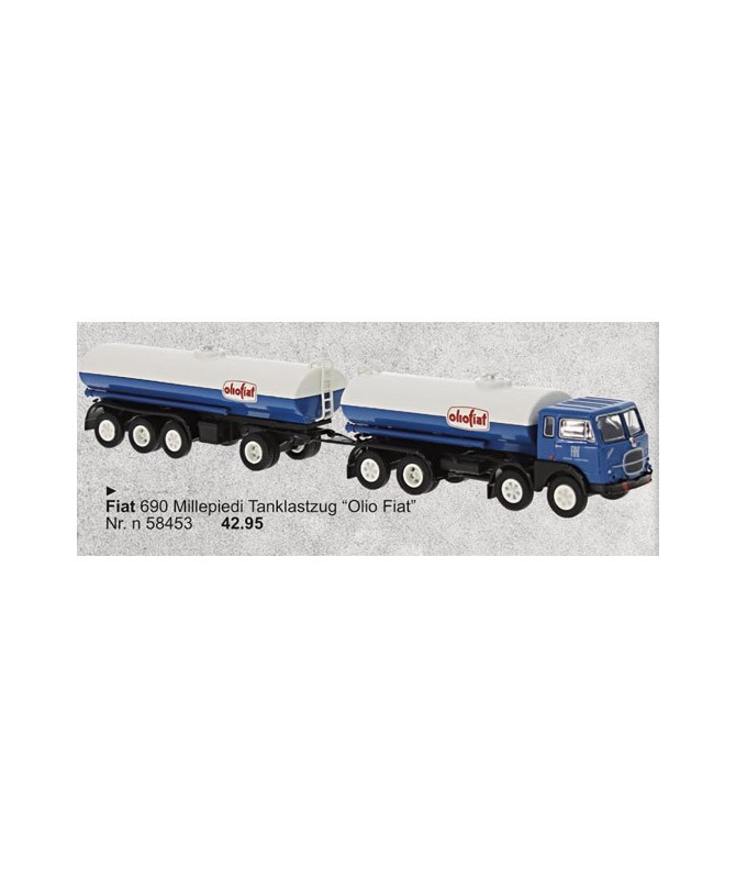 BREKINA 58453 – FIAT 690 Millepiedi cisterna “Olio Fiat” – 1:87