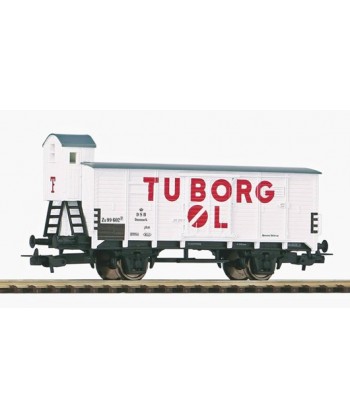 PIKO H0 54619 – Carro chiuso G02 ” Birra Tuborg ” – DSB Ep. III