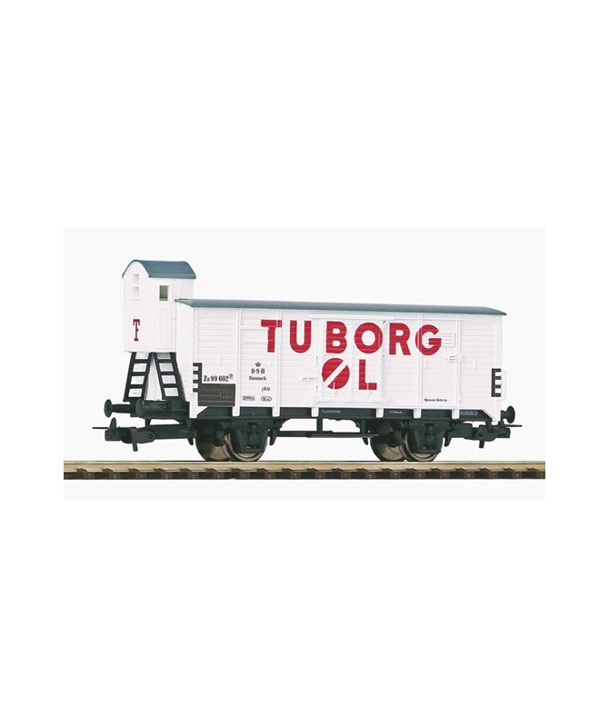 PIKO H0 54619 – Carro chiuso G02 ” Birra Tuborg ” – DSB Ep. III