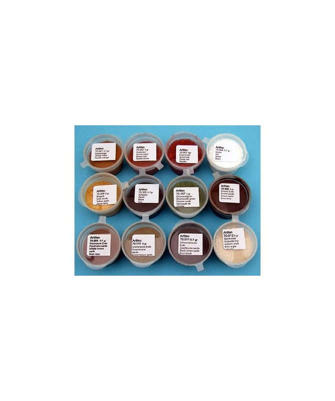 ARTITEC 70.000 – Set di polveri 12 colori assortiti (5/7 gr.)