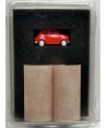 PIRATA H0 PI12112 – Garage in lamiera doppio con Fiat 500 rossa
