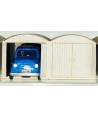 PIRATA H0 PI12113 – Garage in lamiera doppio con Fiat 500 blu